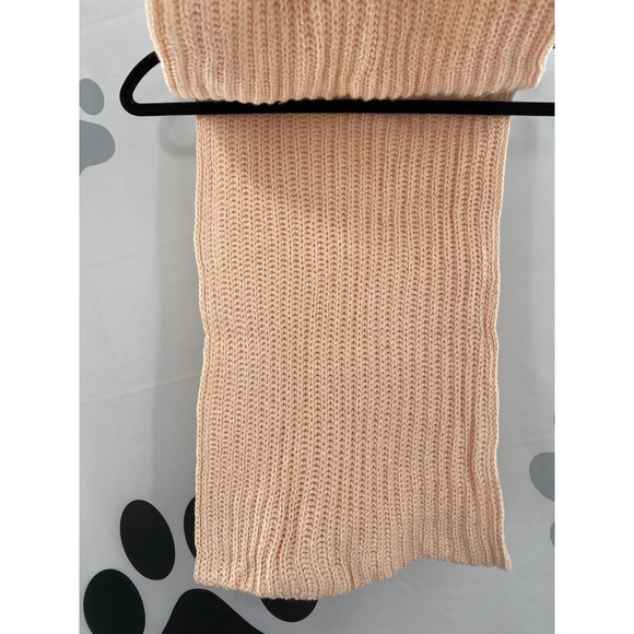 Style & Co NWT Solid Ribbed Muffler Extra Long Recycled Wrap Scarf Blush OS New - Picture 3 of 11